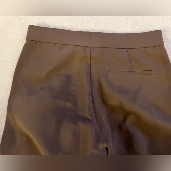 Zara Brown High Waisted Flowy Pants Size M - Picture 9 of 15